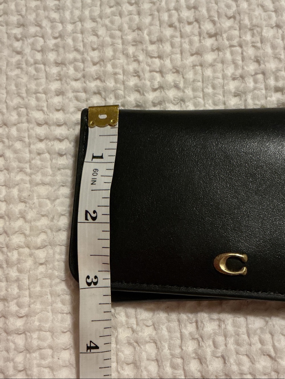 Coach Black Leather Rssential Wallet with Gold 'C' Logo - Picture 13 of 13